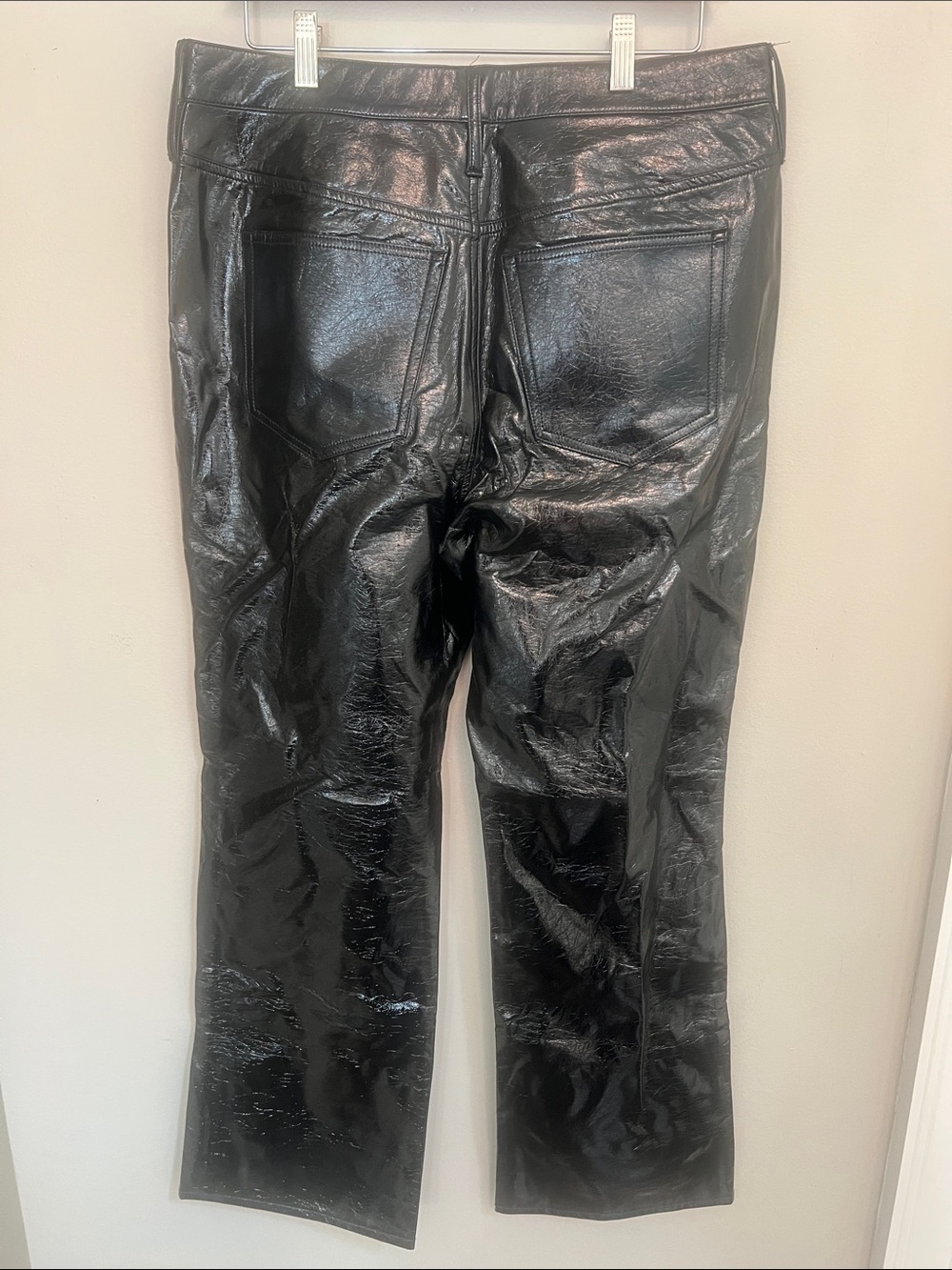 J. Crew Collection Faux Patent Leather Demi-Boot High Rise Pants - Picture 7 of 8